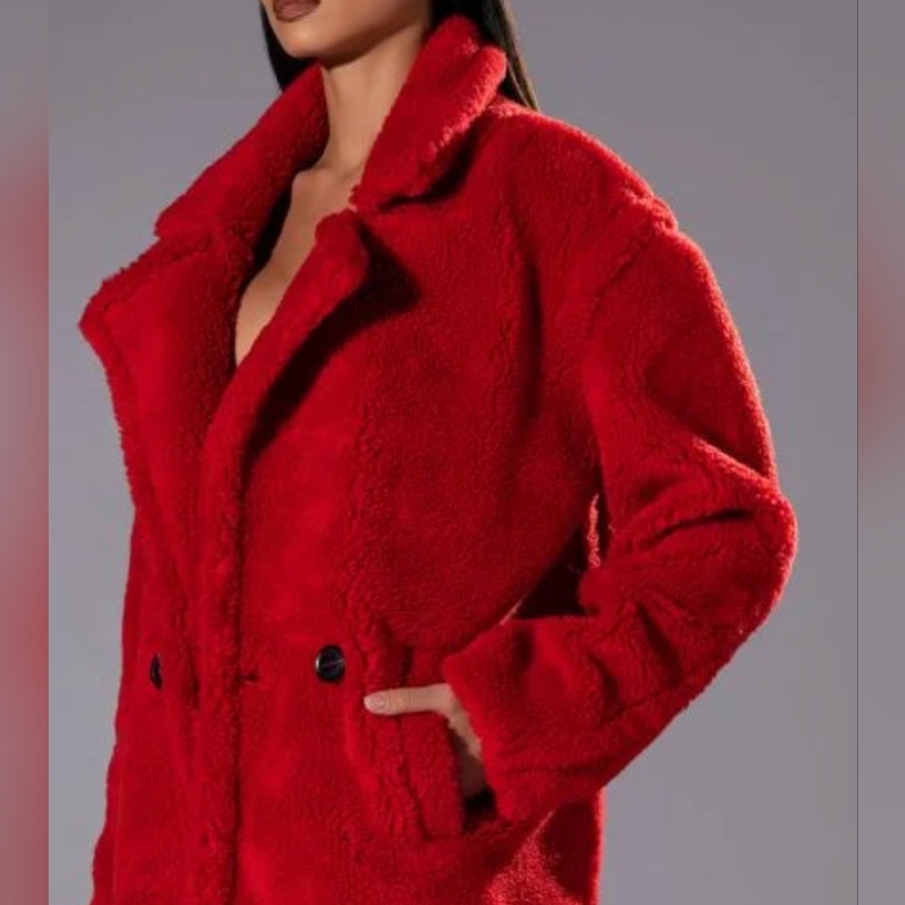 Akira teddy faux fur, long coat